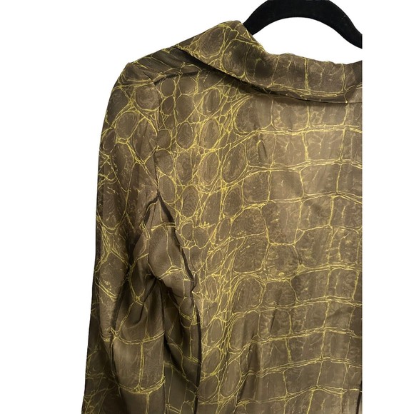 Herve Leger Paris Silk Blend Sheer Top Size US 6 - Picture 9 of 16